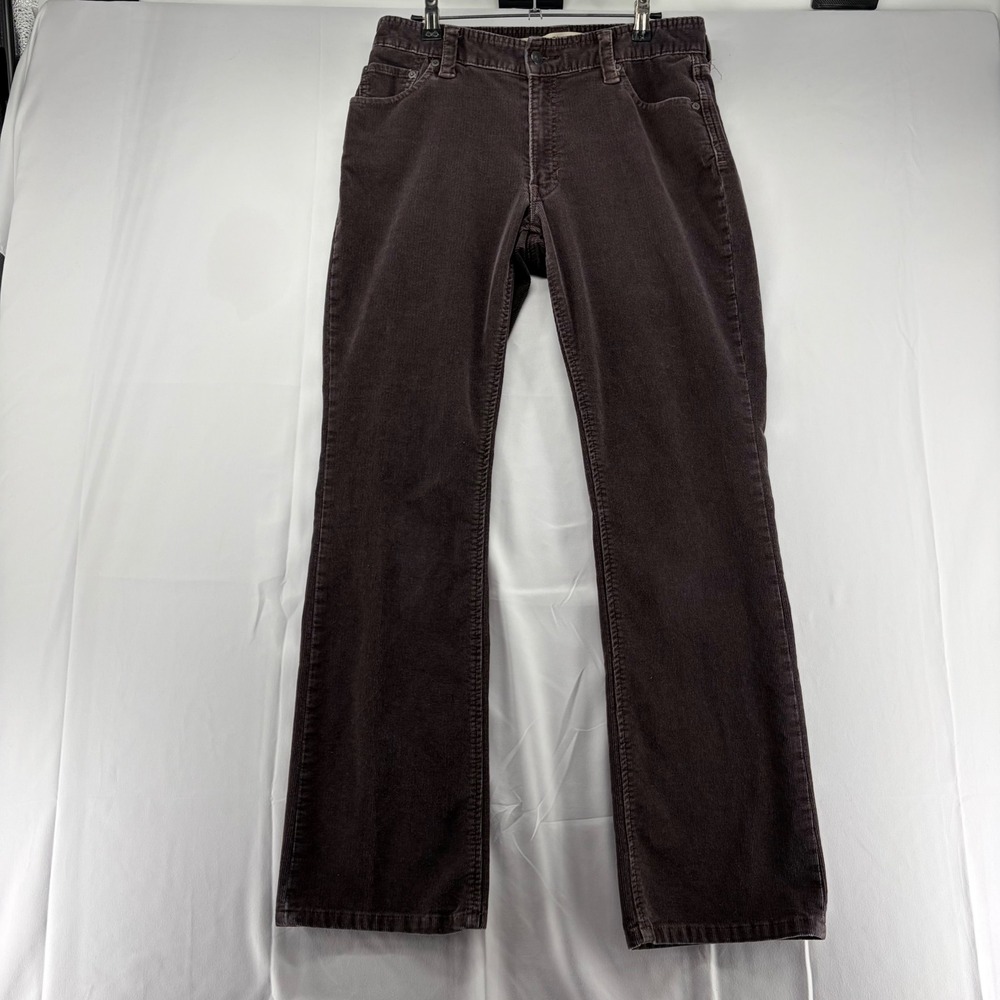 Gap Original Boot Cut Corduroy Pants Dark Brown Mid Rise Size 8R Women's